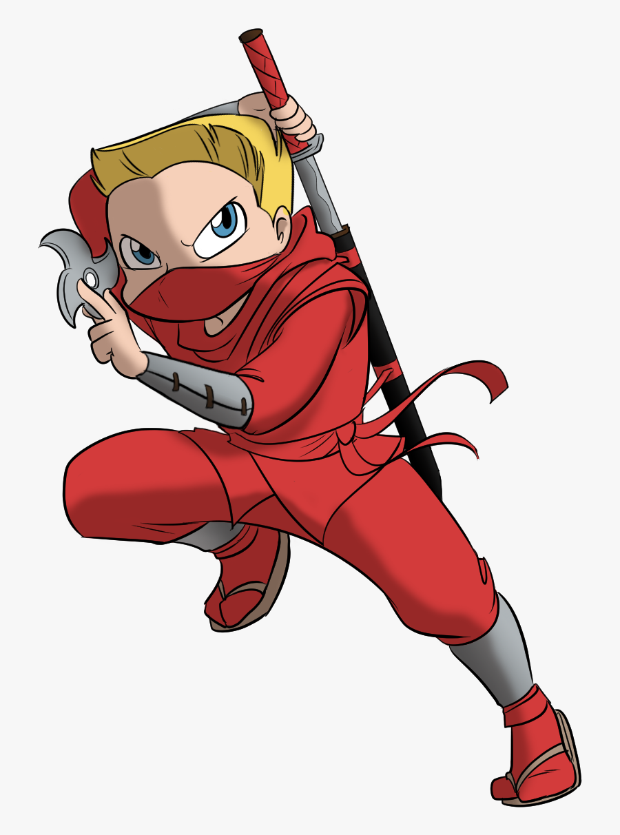 Sebastian Ninja - Cartoon, Transparent Clipart