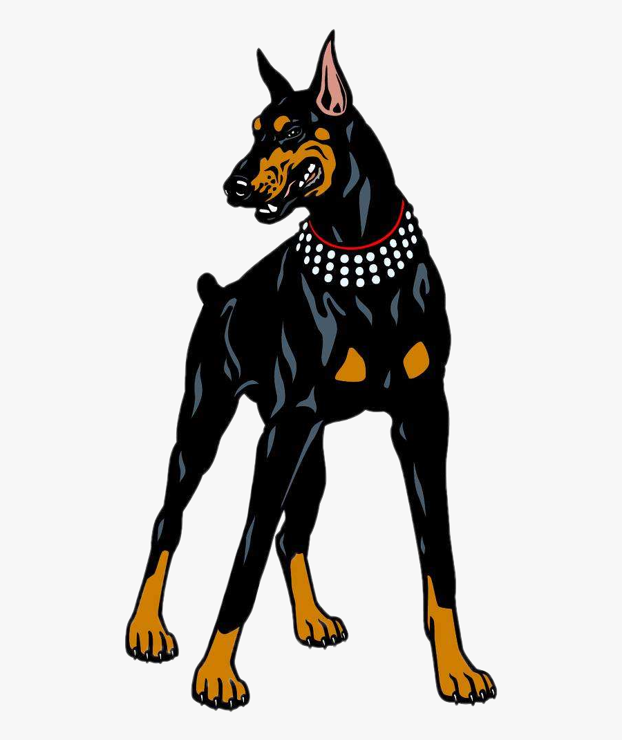 #dog #dogremix #fierce #doberman #dobermannlove #dobermanlove - Doberman Vector, Transparent Clipart