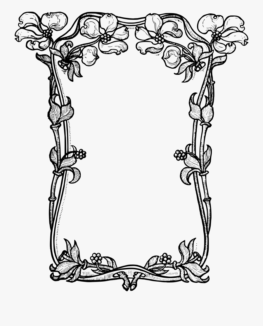 Stock Images Dogwood Flower Frame Clip Art & Vector - Clip Art, Transparent Clipart