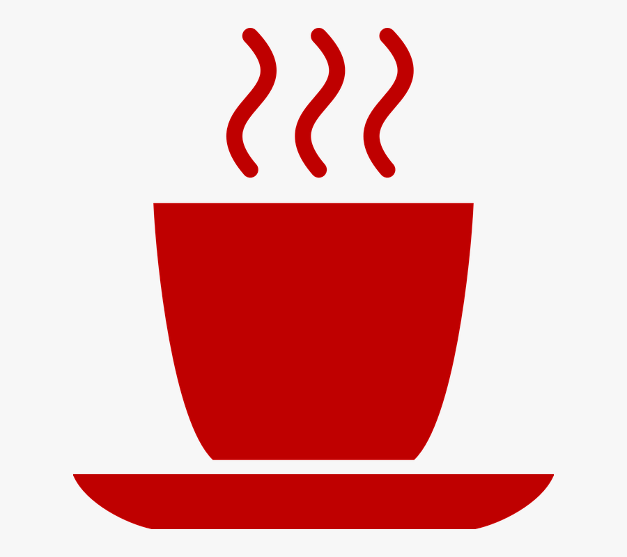 Red Coffee Cup Clip Art - Vector Coffee Cup Png, Transparent Clipart