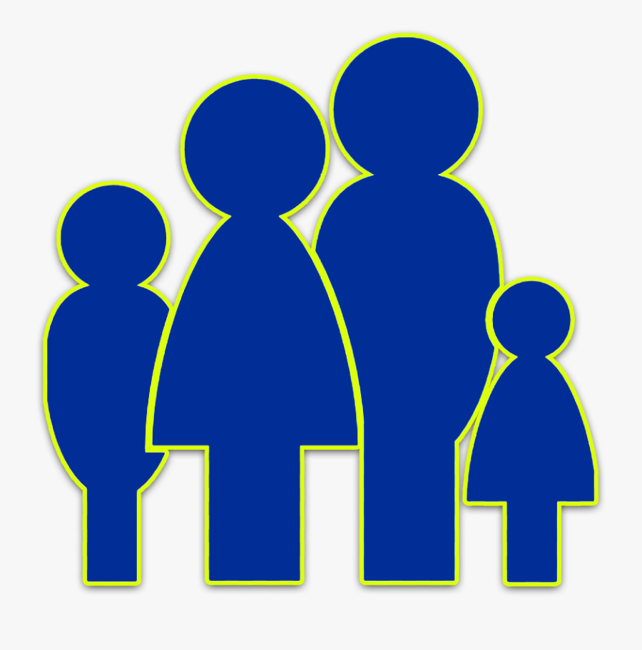 Silhouette Family Clipart, Transparent Clipart