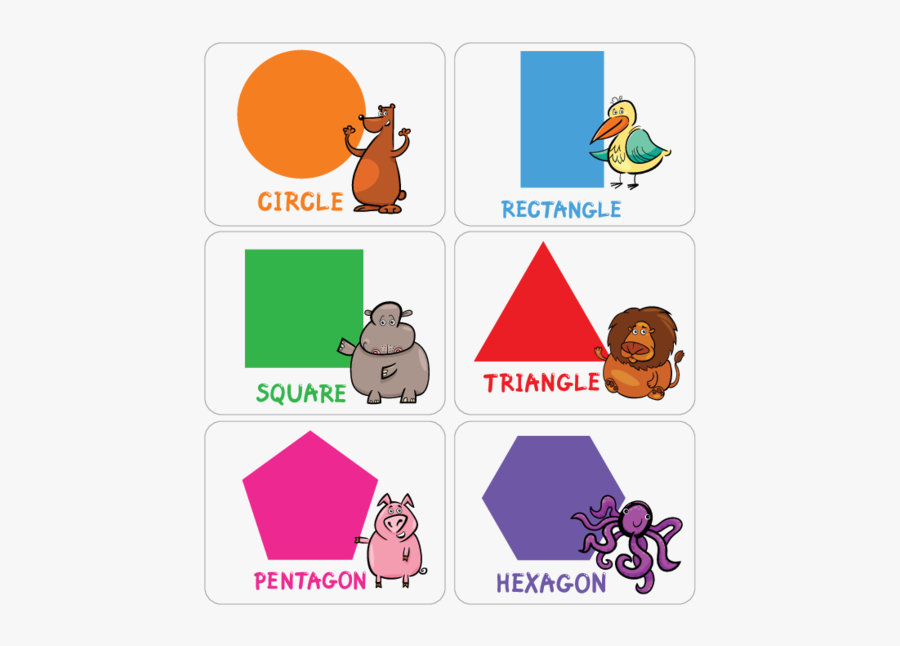 Learning Shapes Flashcards Kidspressmagazine - Shapes Vocabulary In English, Transparent Clipart