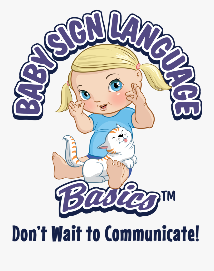 Learn Baby Sign At - Cartoon, Transparent Clipart
