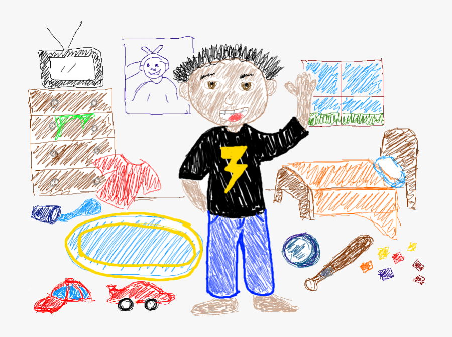 Jacks Messy Room - Cartoon, Transparent Clipart