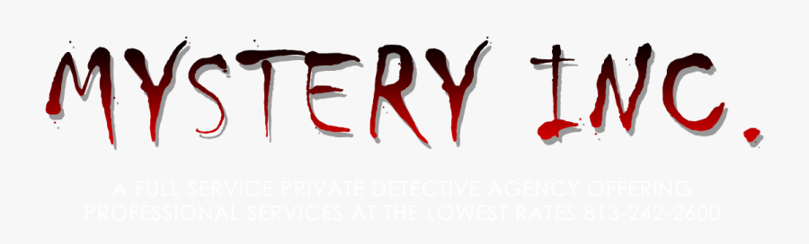 Mystery Inc - - Mystery Text Png, Transparent Clipart