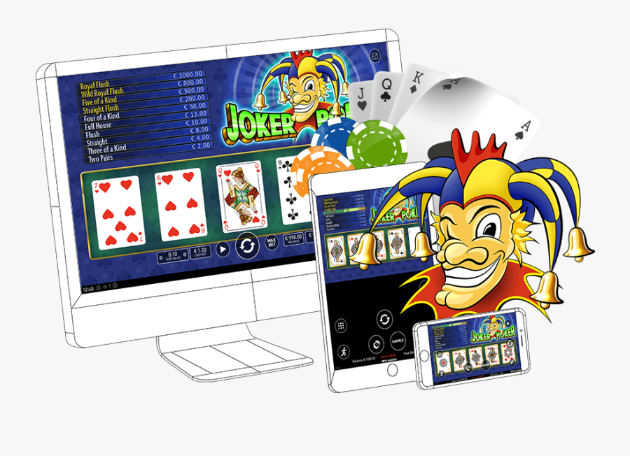 Joker Poker - Cartoon, Transparent Clipart