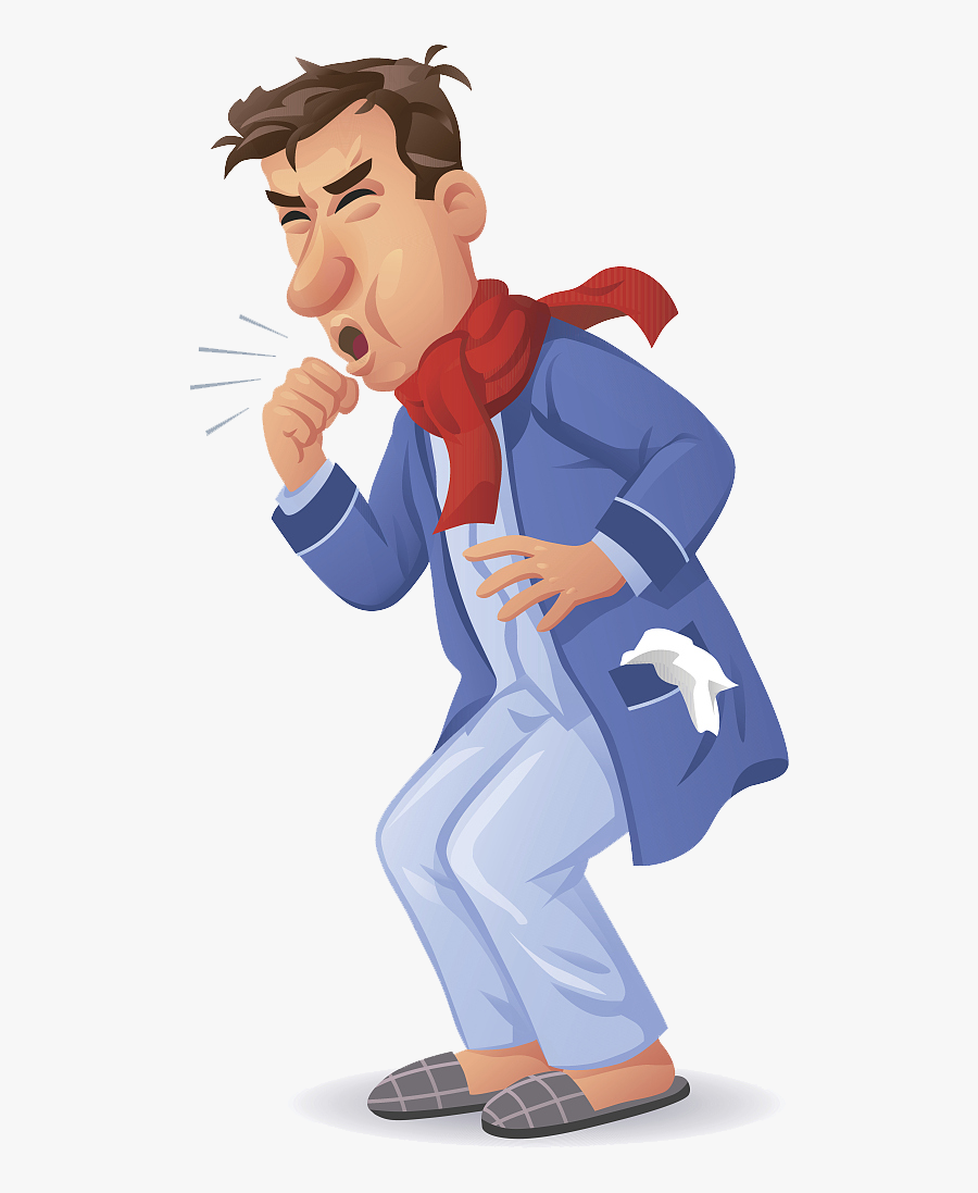 Colds, Character Disease Coughs Pneumonia Cough Legionellosis - Cough Png, Transparent Clipart
