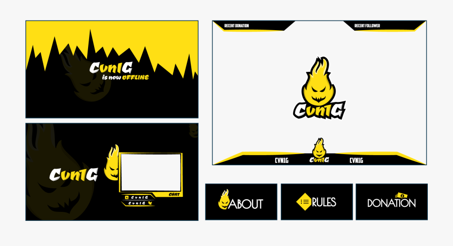 Cvn1g Twitch Overlay - Cartoon, Transparent Clipart