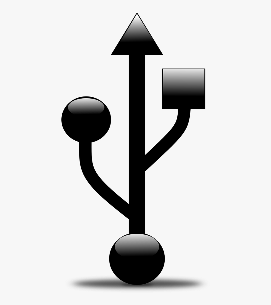 Symbol Usb Computers Symbol - Порт Символ, Transparent Clipart