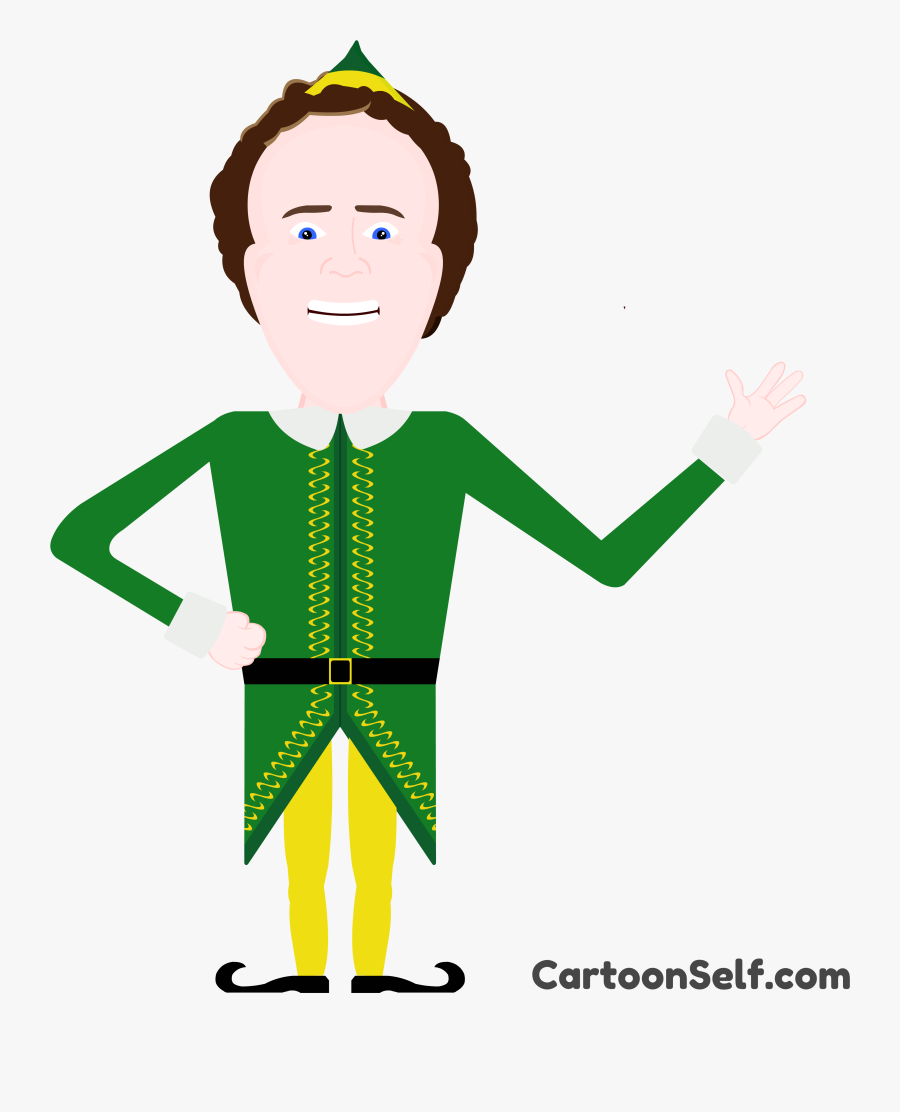 Transparent Buddy Clipart - Will Ferrell Elf Cartoon, Transparent Clipart
