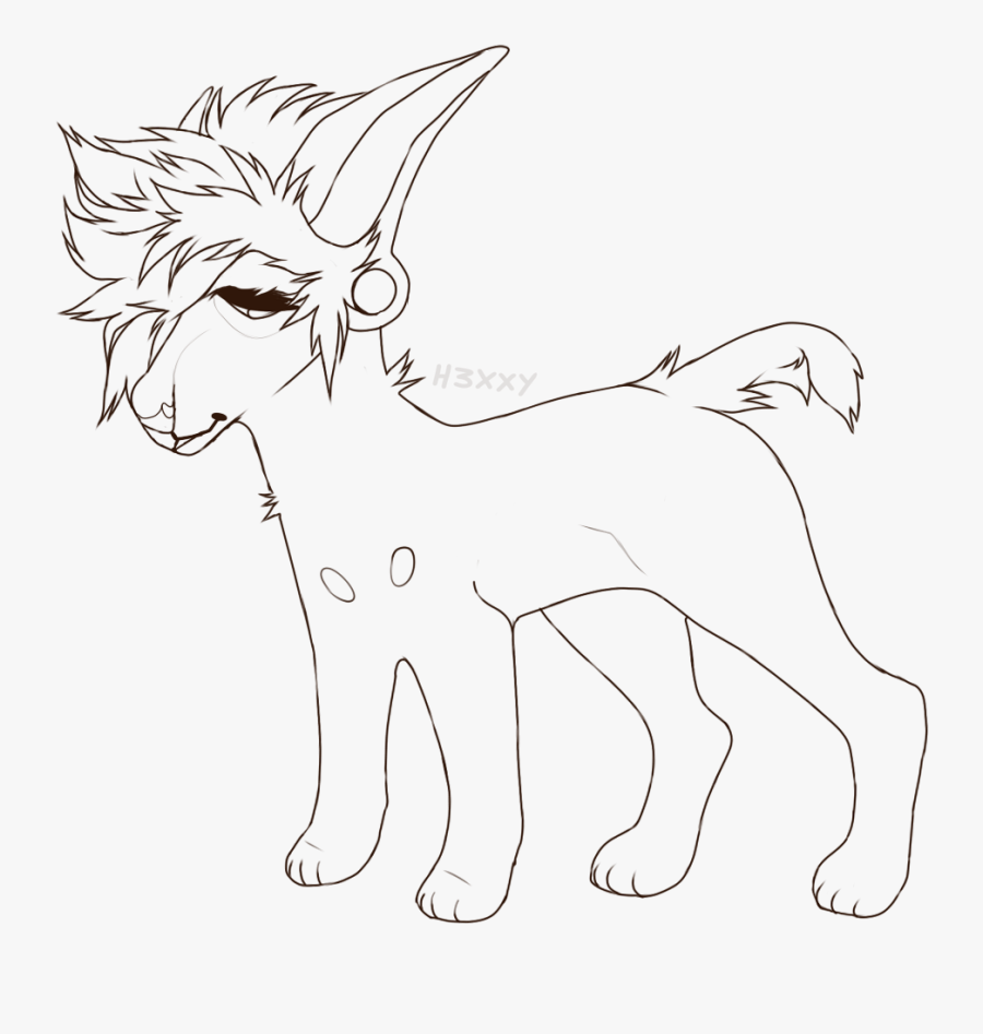 F U Doggo Lines - Doggo Lineart, Transparent Clipart