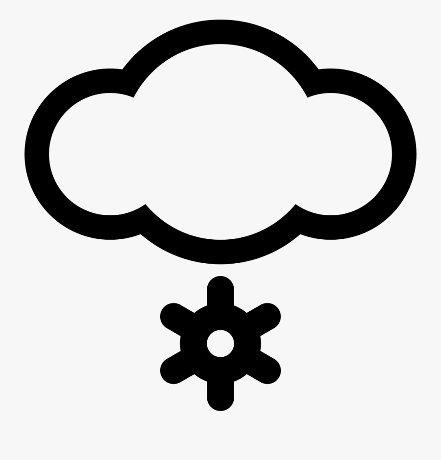 Snowy Weather Cloud Comments - Rain Clipart Black And White, Transparent Clipart