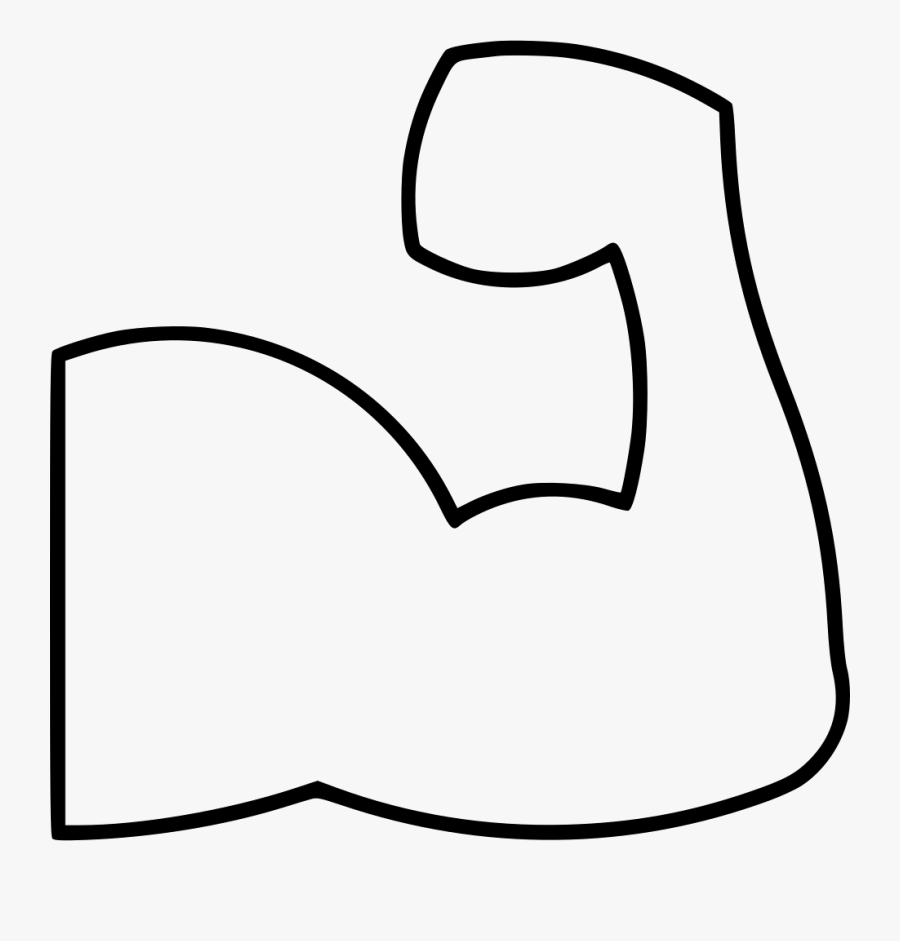 Bodybuilding - Line Art, Transparent Clipart