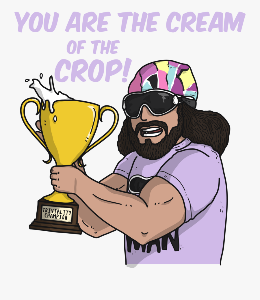 Machoman - Cartoon The Cream Of The Crop, Transparent Clipart