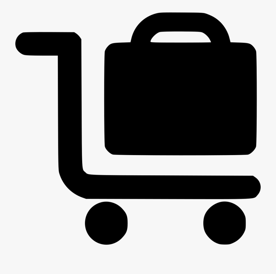 Briefcase Trolley, Transparent Clipart