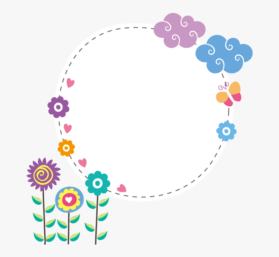 Border Vector Clouds Hq Image Free Png Clipart - Circle, Transparent Clipart