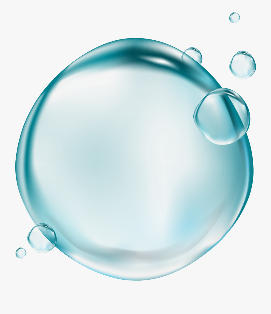 Drop Bubble Transparency And Translucency Clip Art - Water Icon On Transparent, Transparent Clipart