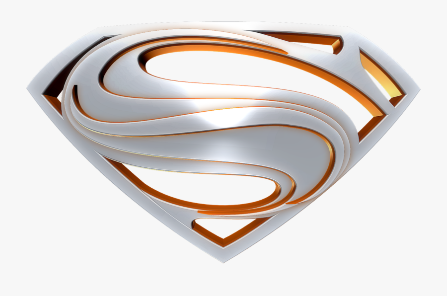 Silver Superman Logo Png - Silver Man Of Steel Logo, Transparent Clipart