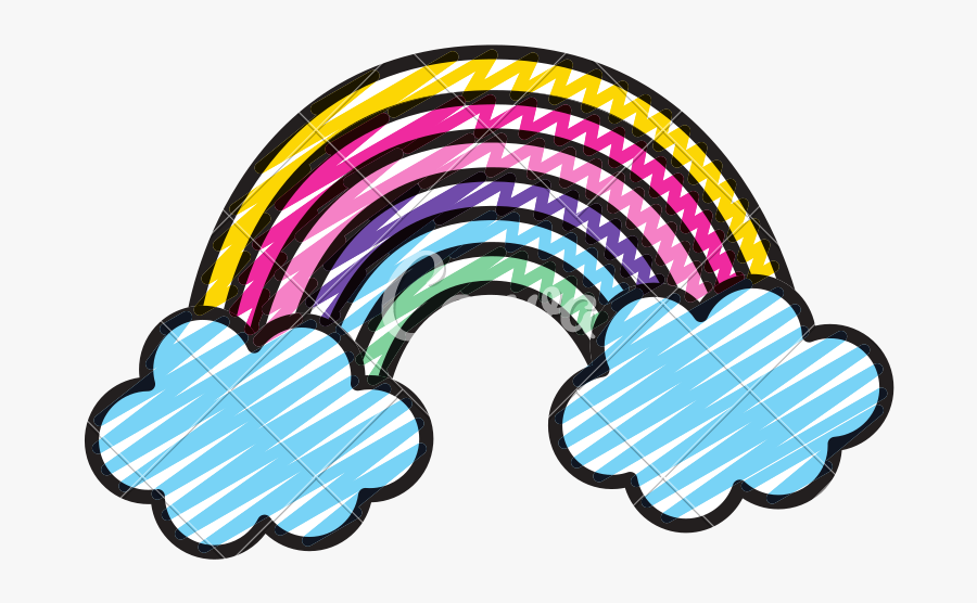 Nature Clipart Over Rainbow Doodle - Creepypasta Masky X Cheesecake, Transparent Clipart