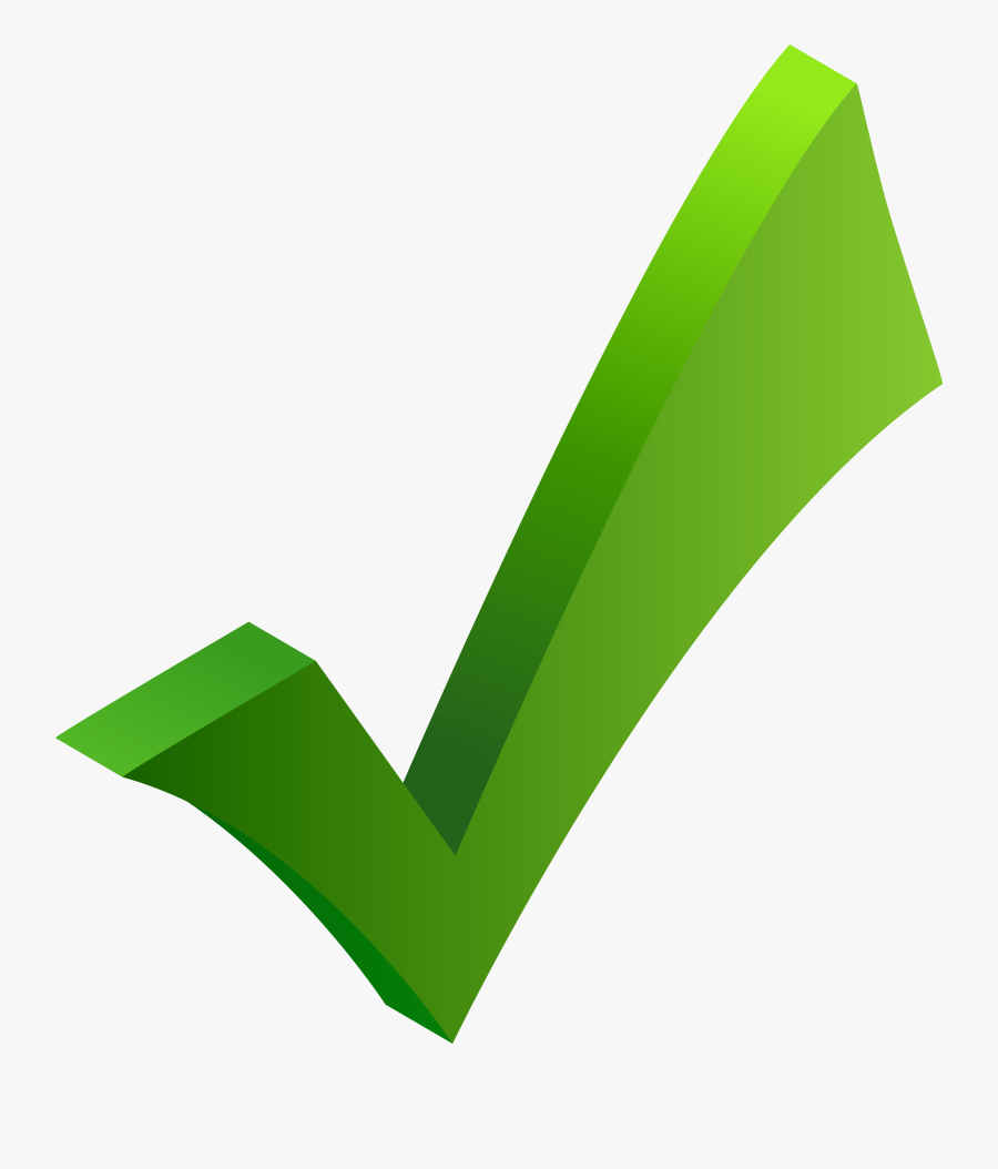 Green Check Mark Png High Resolution, Transparent Clipart