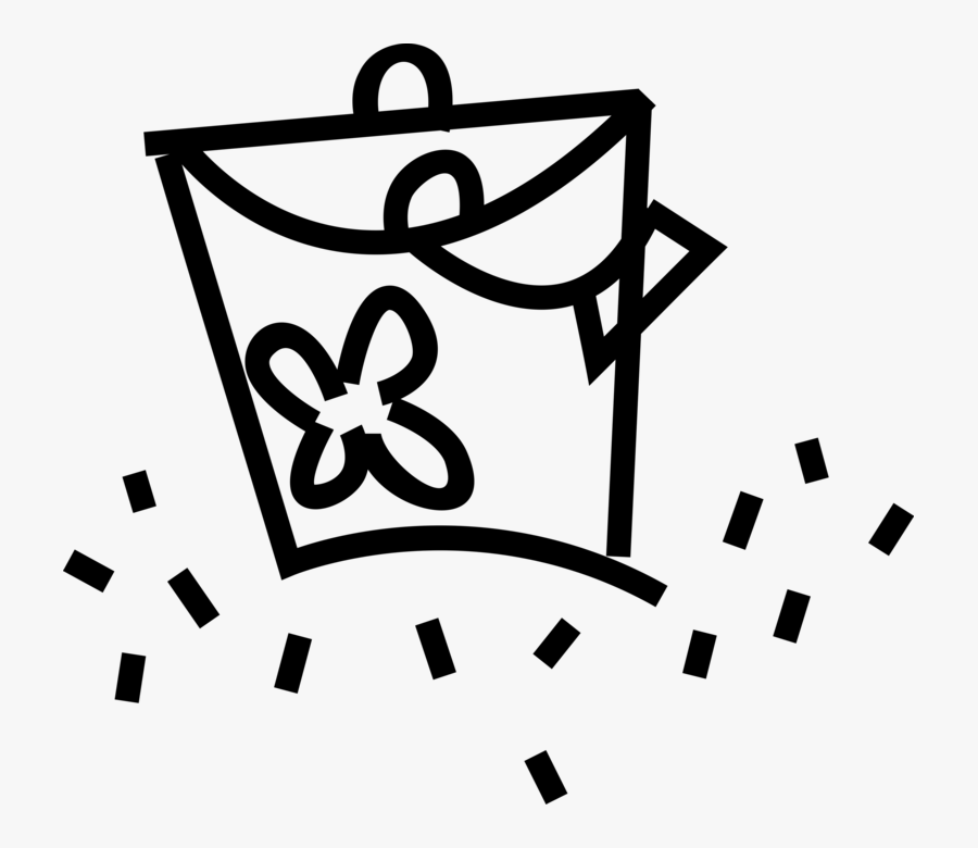 Vector Illustration Of Beach Bag Tote Bag With Carry, Transparent Clipart