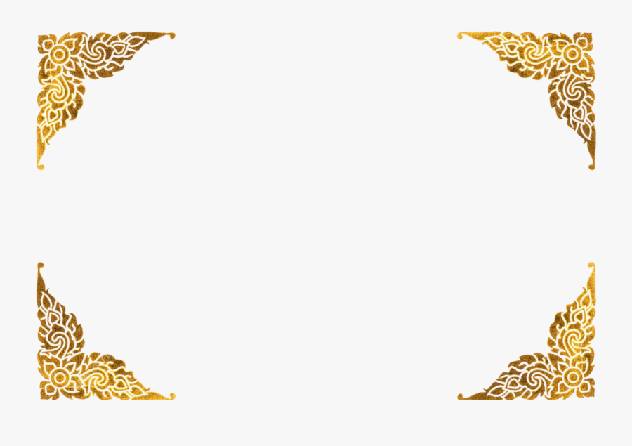 Golden Frame Transparent Peoplepng - Thai Border, Transparent Clipart