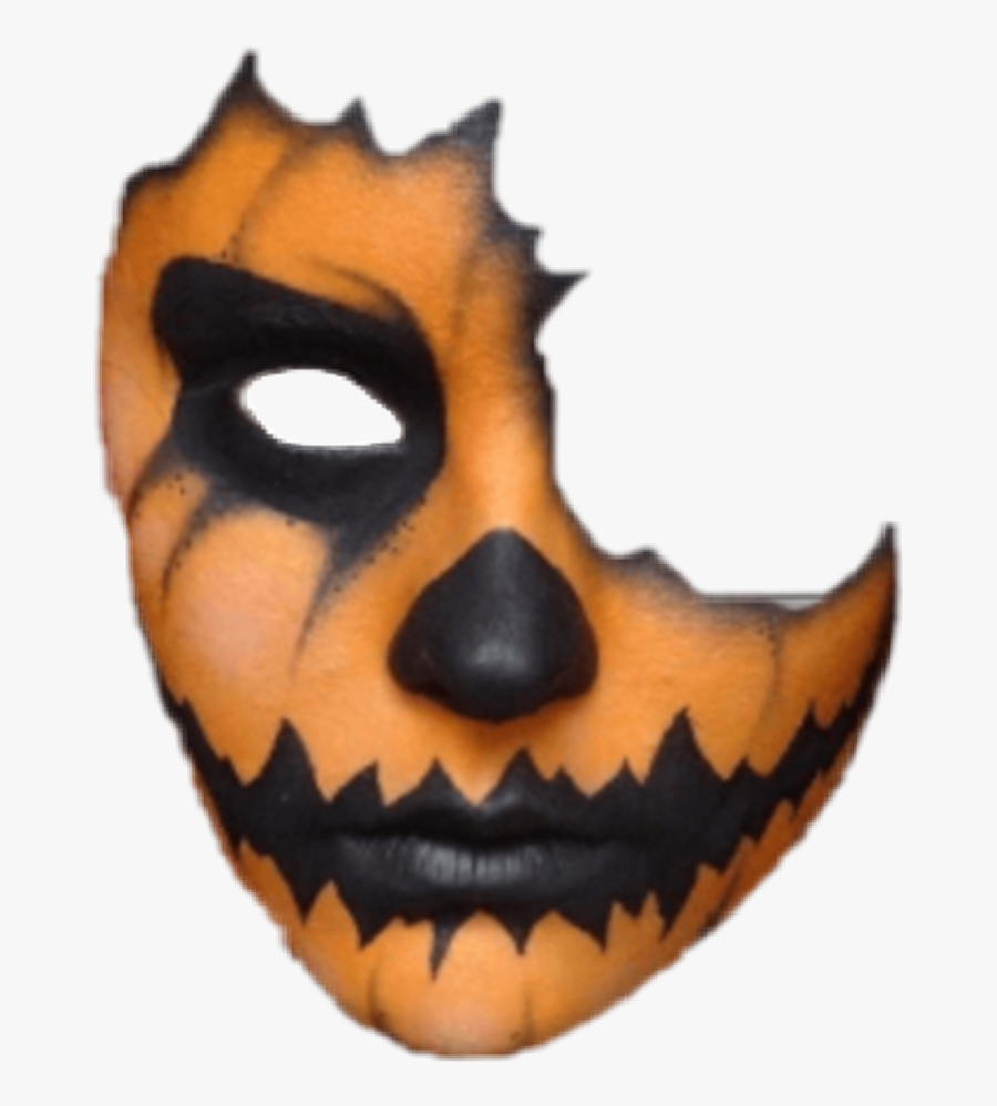 #halloween #mask #helloweenmakeup - Half Face Halloween Png, Transparent Clipart