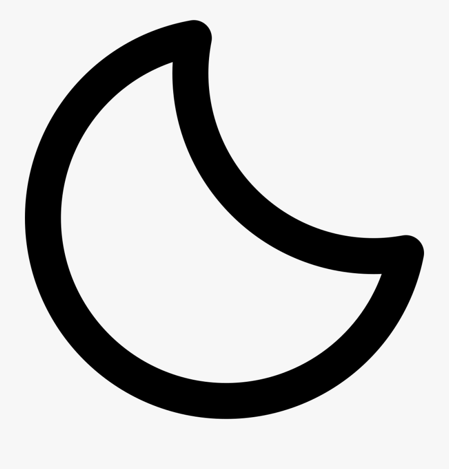 Cresent Moon Png - Contorno De Una Luna, Transparent Clipart