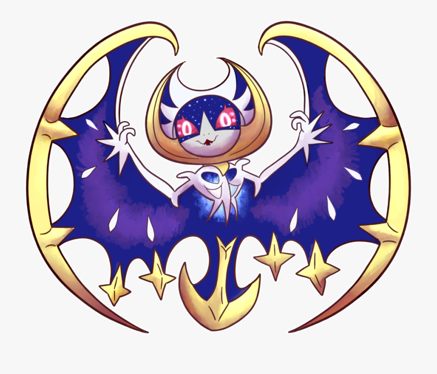 #pokemon #legendary #legendarypokemon #moon #pokemonmoon - Lunala Bat, Transparent Clipart