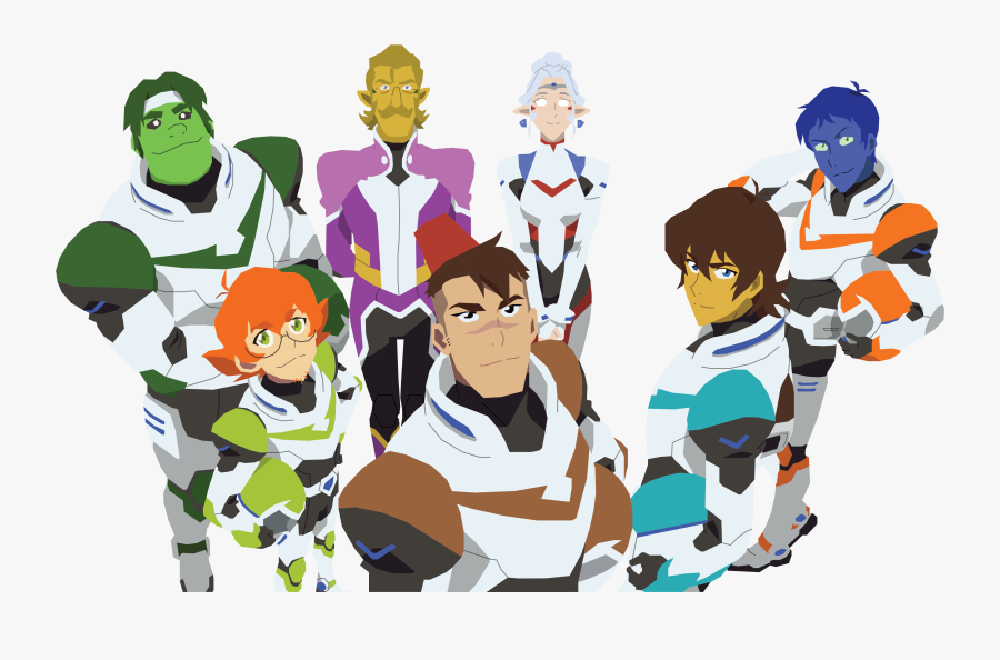 Voltron Legendary Defender Group, Transparent Clipart