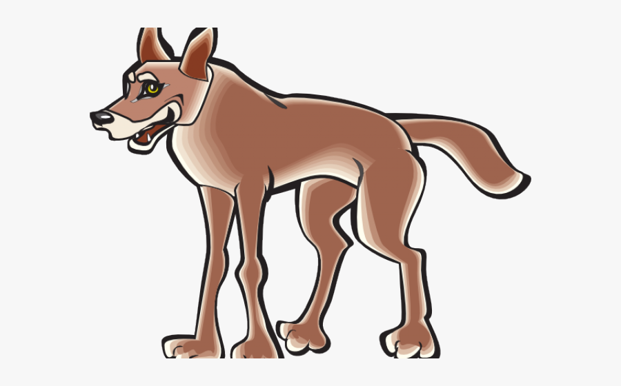 Coyote Clipart Angry - Cartoon Coyote Transparent, Transparent Clipart