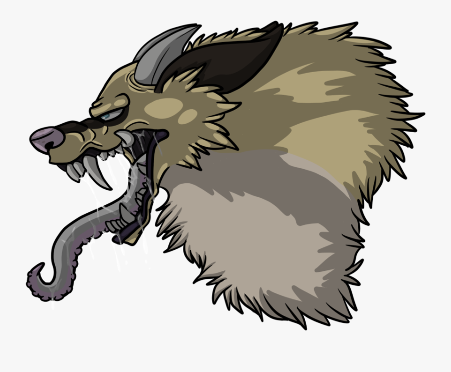 A Very Angry Dog Monster - Cartoon, Transparent Clipart