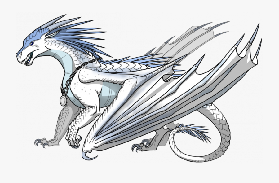 Drawing Of Hot Wings A Heart With Angel Bird Free Pages - Icewing Wings Of Fire Dragons, Transparent Clipart