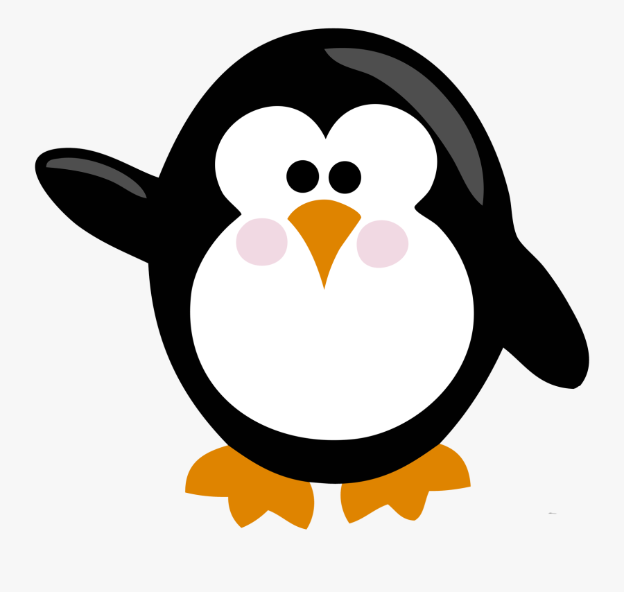 Colors Clipart Penguin - Preschool Winter Words Flashcards, Transparent Clipart