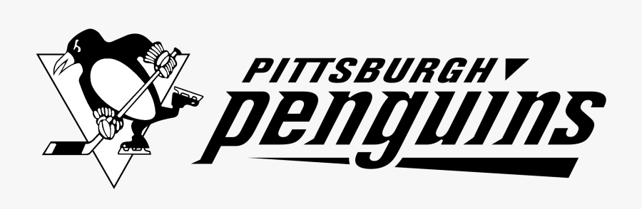 Pittsburgh Penguins Logo Black And White - Pittsburgh Penguins, Transparent Clipart