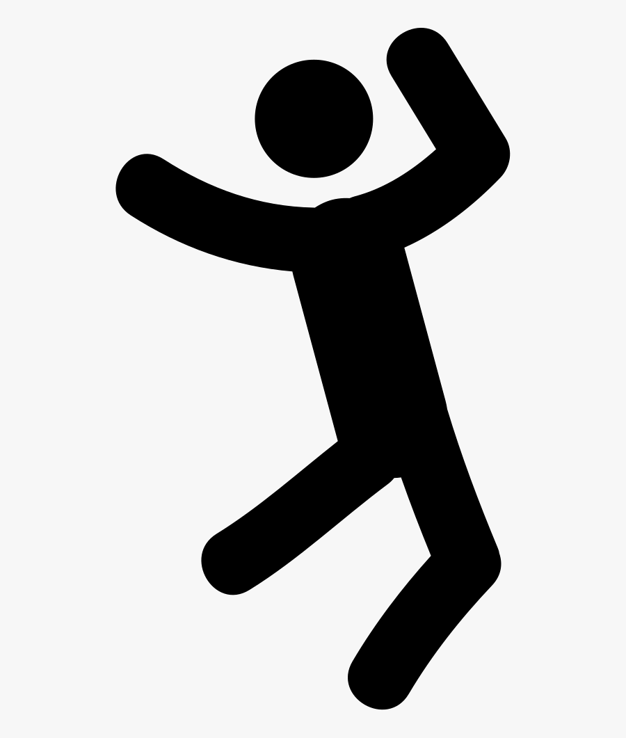 Happy Man Jumping - Icon, Transparent Clipart