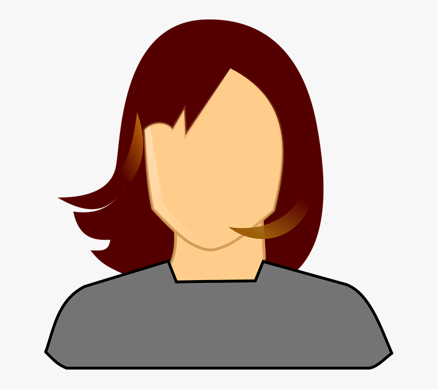 Avatar 30a Redhead Woman - Anonymous Female Icon, Transparent Clipart