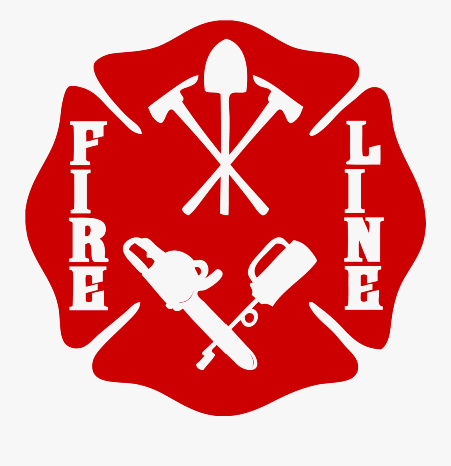 Wildland Firefighter Fire Line Maltese Cross Decal - Wildland Firefighter Decals, Transparent Clipart