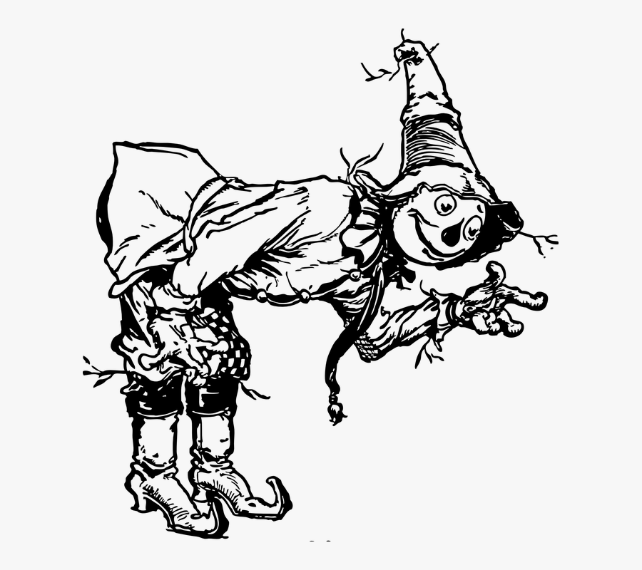 Wizard, Scarecrow, Man, Bowing - Wizard Of Oz Book Scarecrow, Transparent Clipart