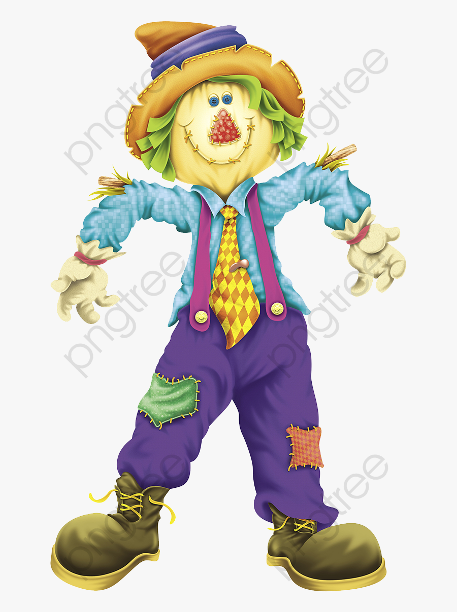 Scarecrow Goblin Dress Pumpkin - Transparent Scarecrow, Transparent Clipart