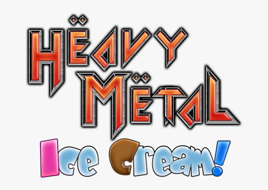 Heavy Metal Ice Cream Logo, Transparent Clipart