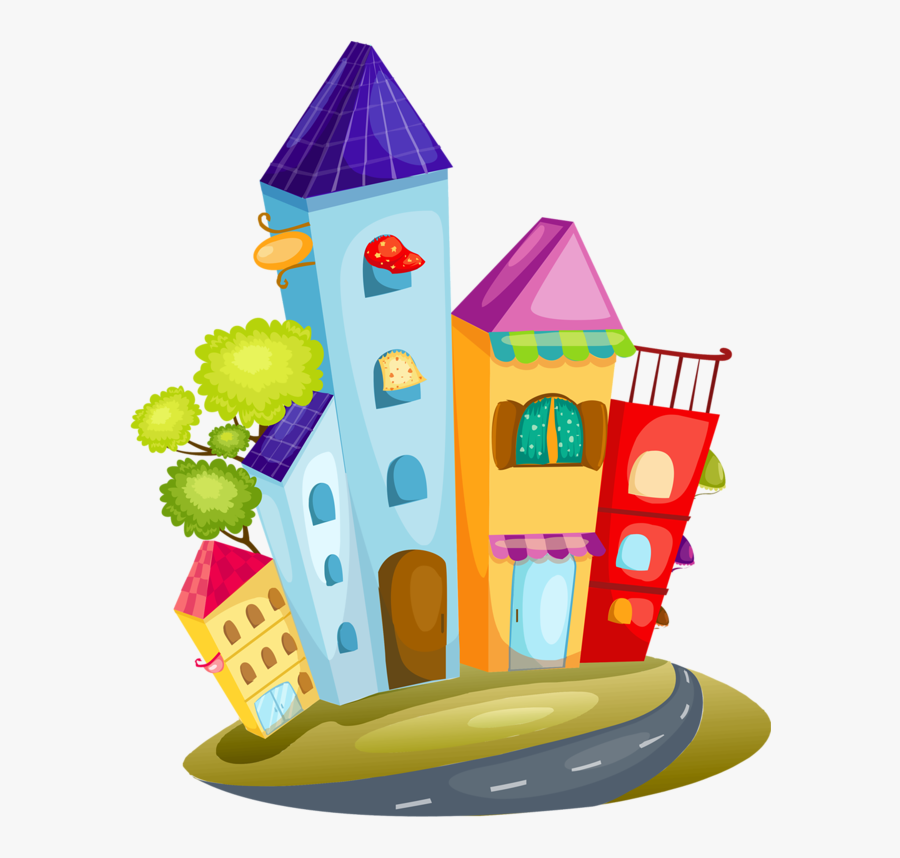 Cartoon House, Les Matériels, Clipart, Home Art, Cartonnage, - Cartoon Cityscape, Transparent Clipart