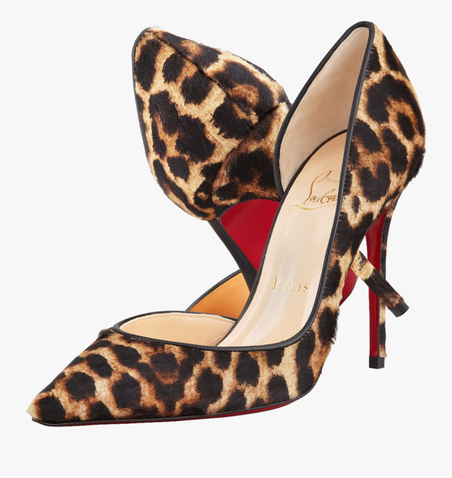 Louis Vuitton Clipart Heel - Leopard Louboutin Shoes, Transparent Clipart