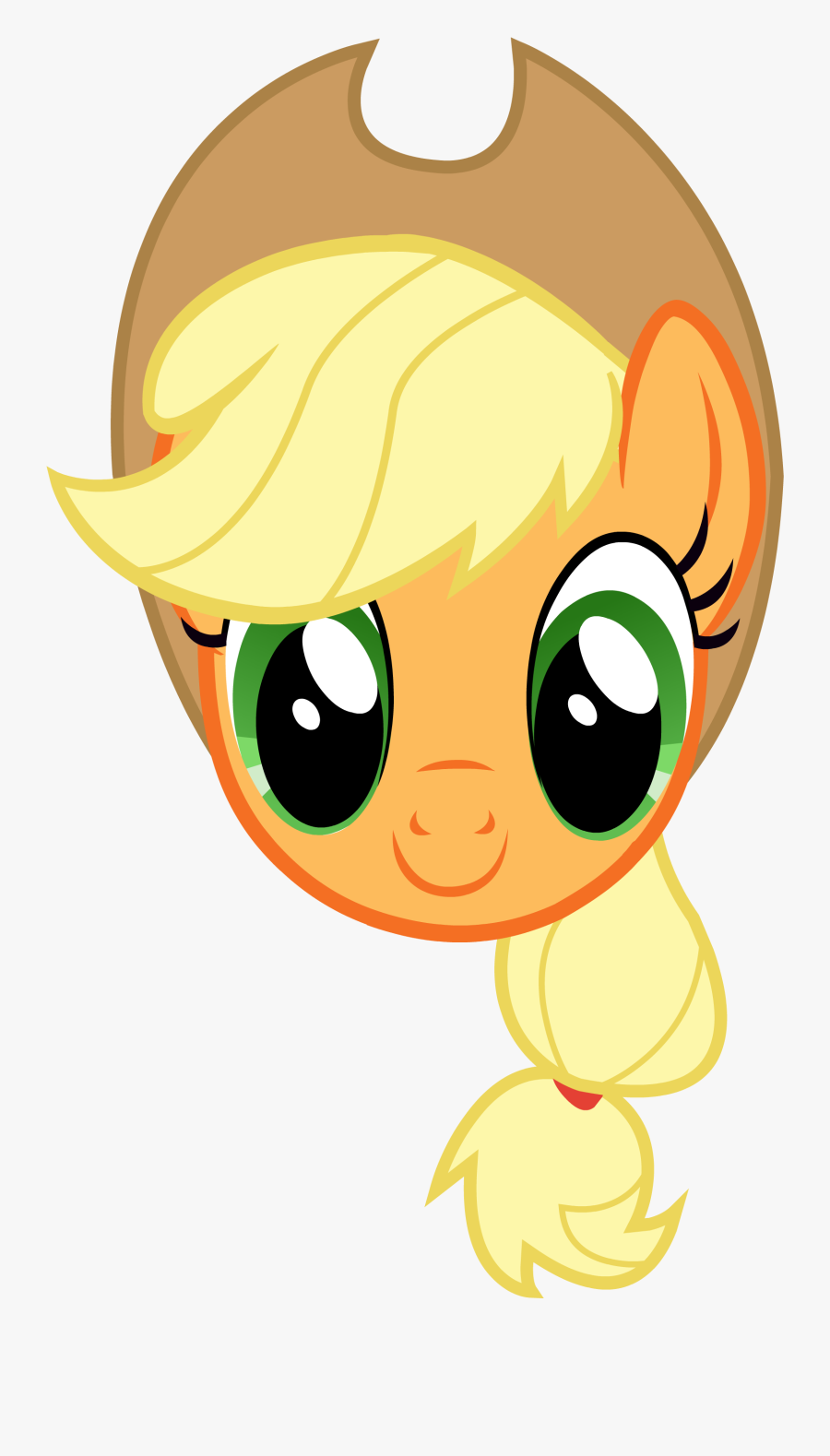 Heat Clipart Rainbow - My Little Pony Applejack Head, Transparent Clipart