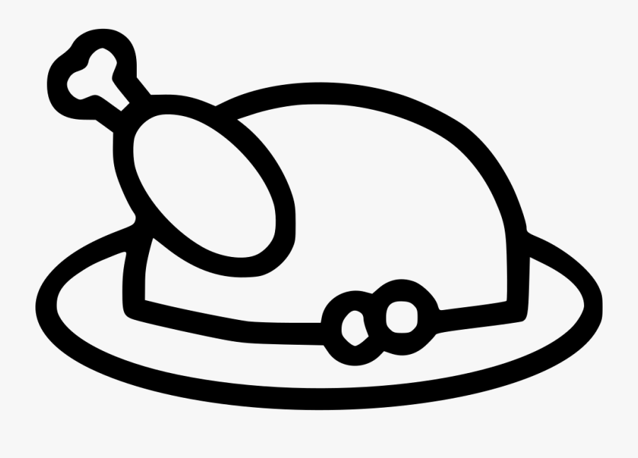 Roast Turkey Chicken Meat Lunch Meal - Alien Ship Clip Art, Transparent Clipart