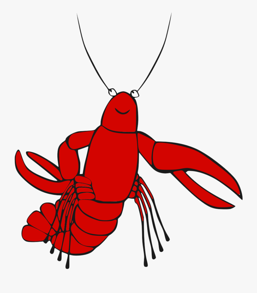 Lobster Transparent Background - Clipart Transparent Background Crawfish, Transparent Clipart