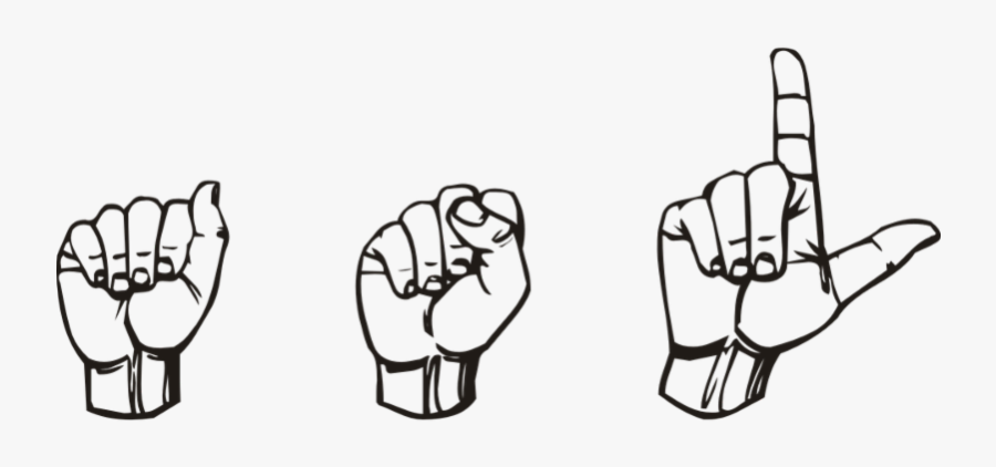 Sign Language Clipart, Transparent Clipart