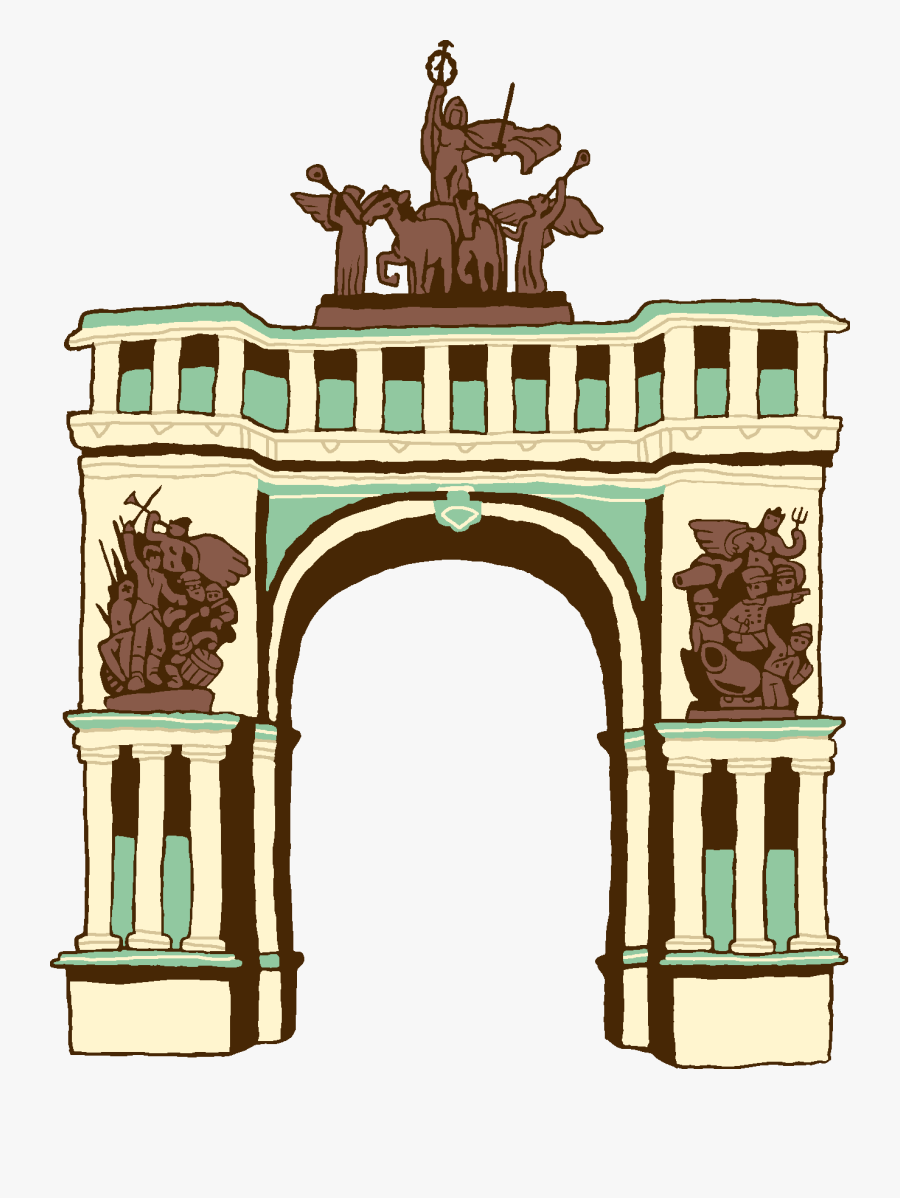 Triumphal Arch, Transparent Clipart