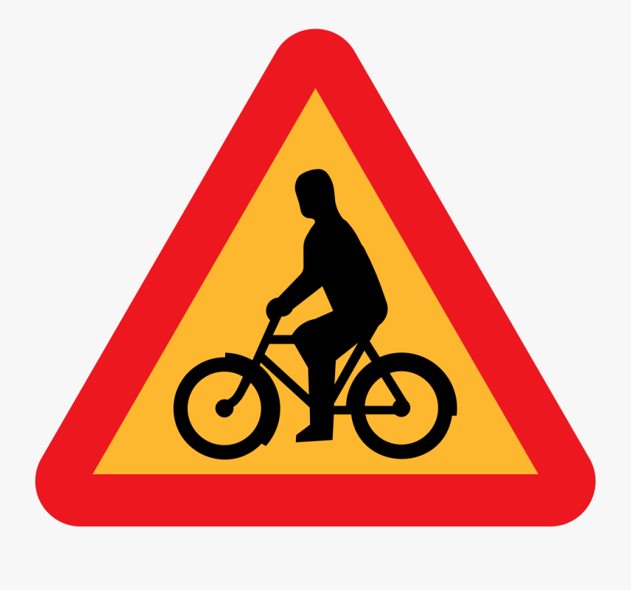 Bicycles Roadsign - Bicycle Sign Clipart, Transparent Clipart