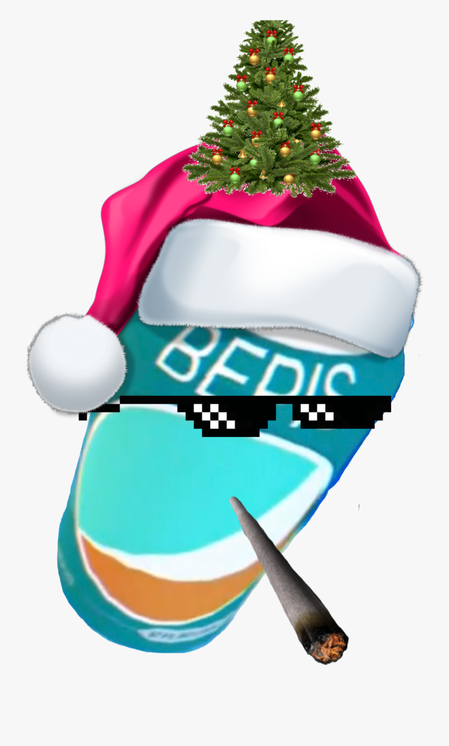 #bepis #meme #memes #chistmas #santahat #tree #freetoedit, Transparent Clipart